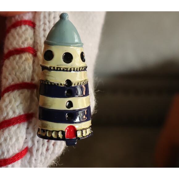 Vintage 80s 90s The Quacker Factory Cardigan Nautical Sailboat Lighthouse 1X - Picture 6 of 10